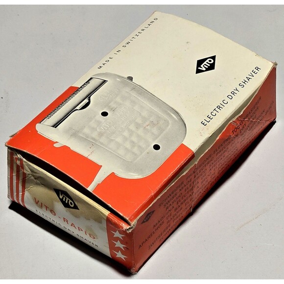 VTG Vito Rapid Electric Shaver Original Box Switzerland Swiss 21439 Tested Works - Picture 12 of 16
